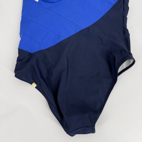 Summersalt Sidestroke Swimsuit One Piece Colorblock Blue Resort Vacation Size 8 - Picture 5 of 11